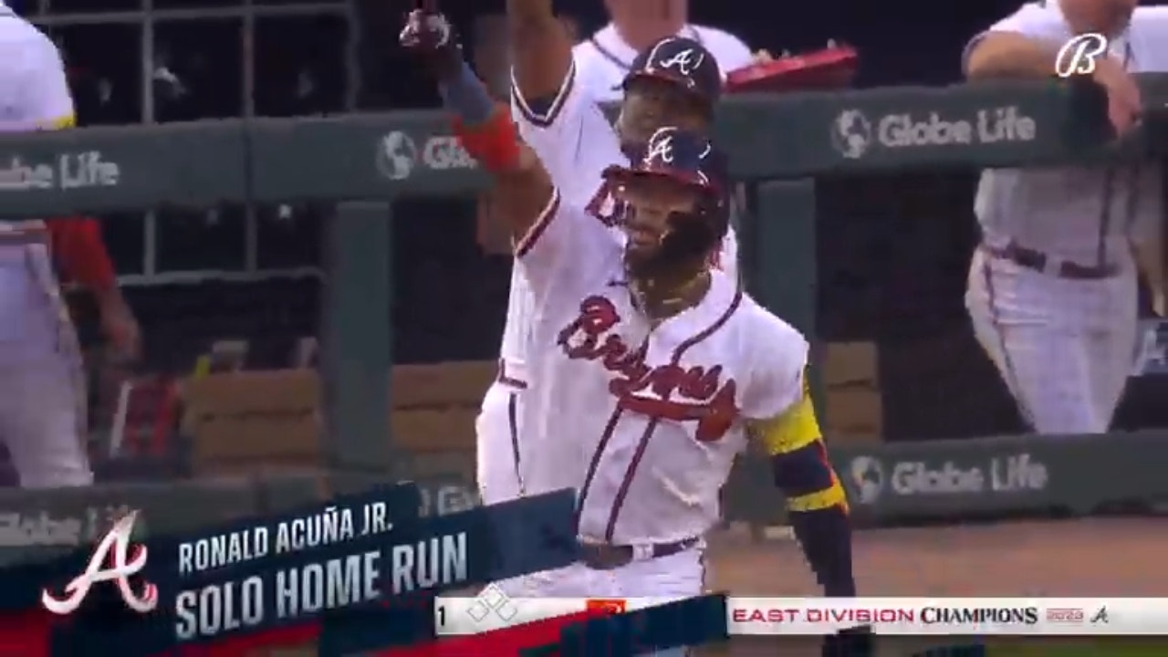 Watch: A Ronald Acuña Jr. double gives the Braves a 3-0 lead