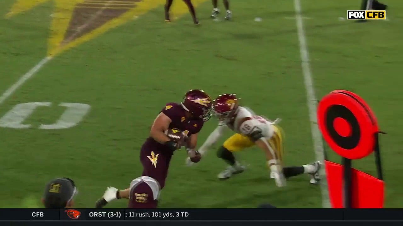 Arizona State's Cam Skattebo breaks a NASTY tackle en route to an ELECTRIC 52-yard rushing TD against USC