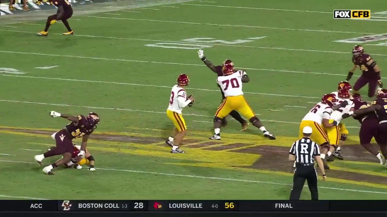 USC's Caleb Williams throws a 45-yard DOT to extend lead over Arizona State