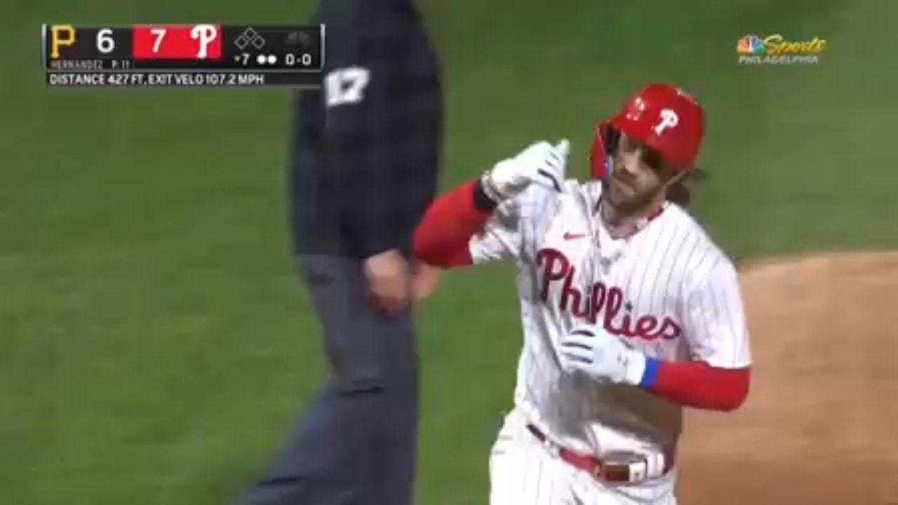 Eagles Everything on Instagram: Bryce Harper pulled up to the Phillies  game in a Jason Kelce kelly green jersey 