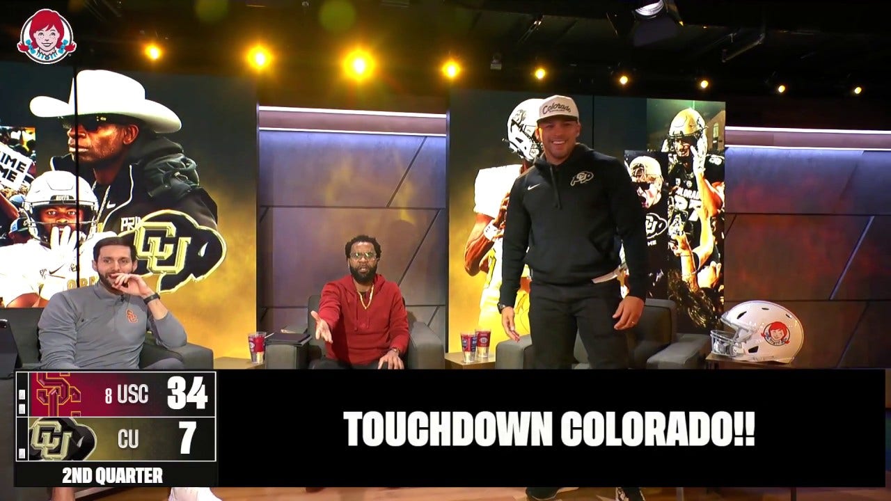 Phillip Lindsay and RJ Young react to Colorado's QB Shedeur Sanders rushing for a 25-yard TD against USC | Live Tailgate