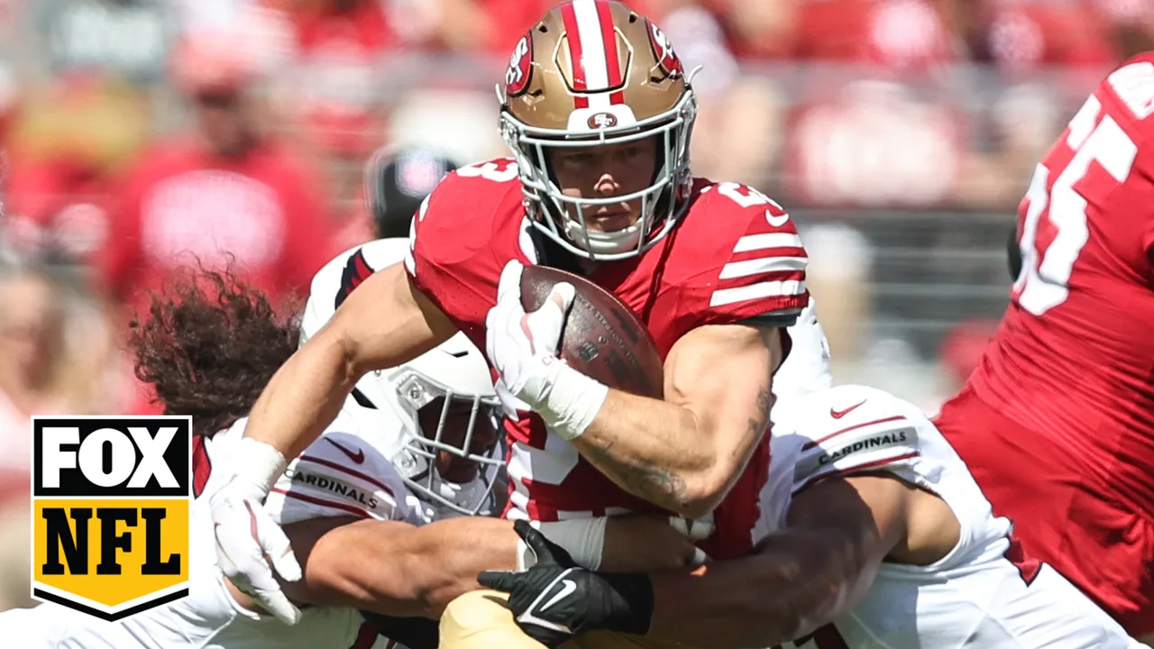 49ers' RB Christian McCaffrey scores his fourth TD in win vs. the Cardinals, NFL Highlights