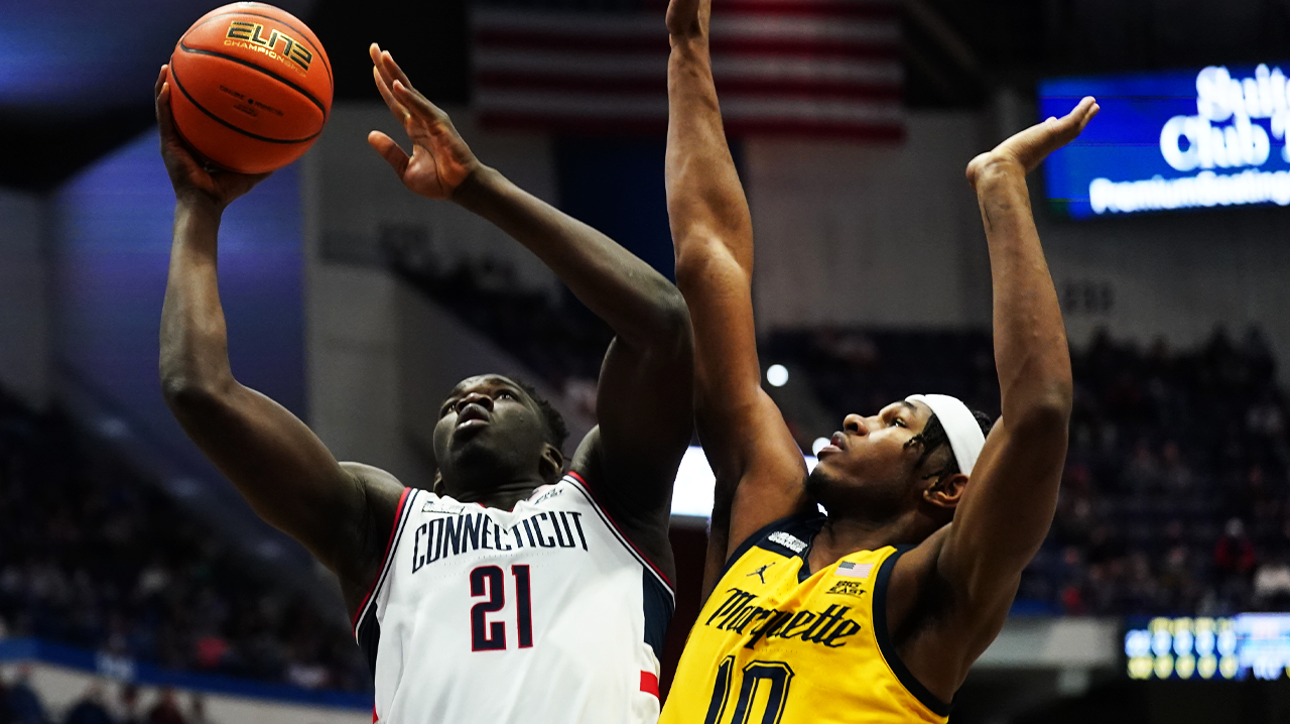 Adama Sanogo goes for 24 points and 15 rebounds to give No. 24 UConn the win over No. 18 Marquette