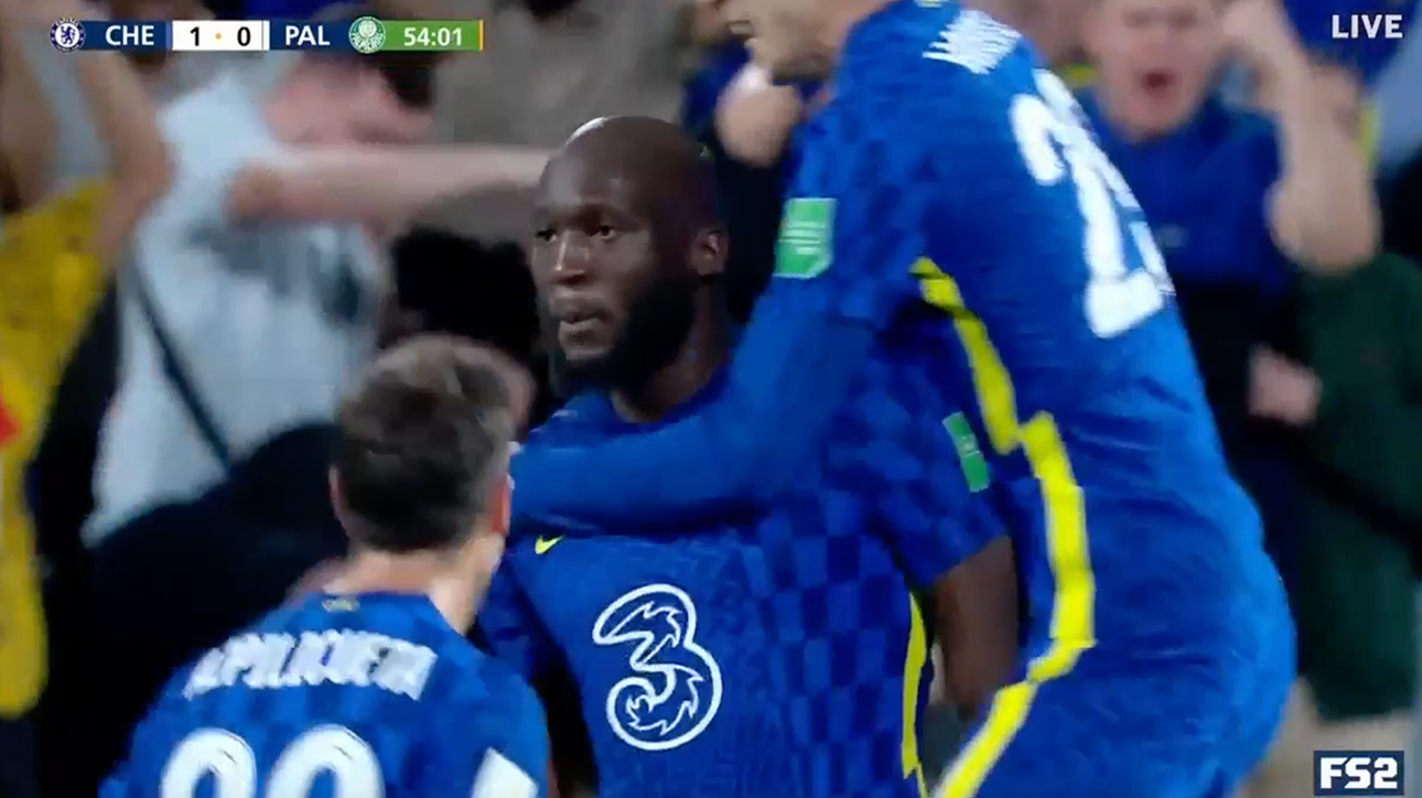 Romelu Lukaku scores in the 55th minute to give Chelsea a 1-0 lead