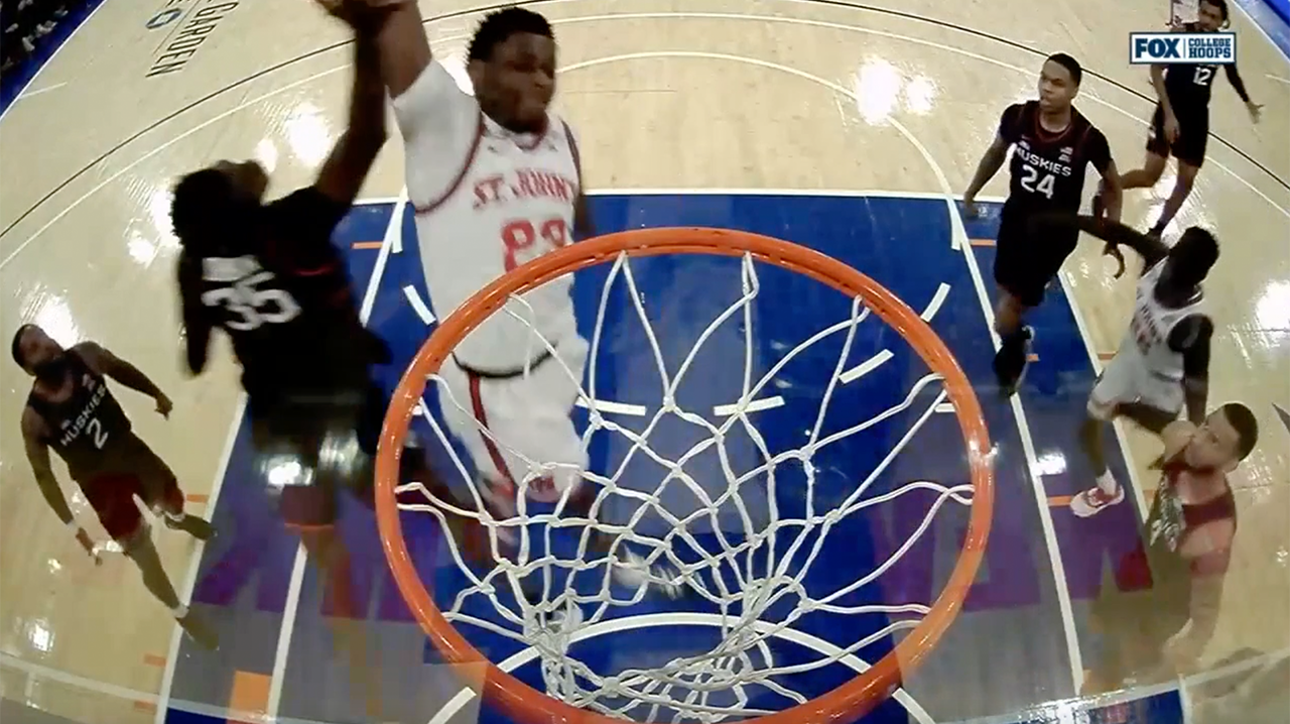 St. John's shows off high-flying ability early with Julian Champagnie and Montez Mathis' dunks