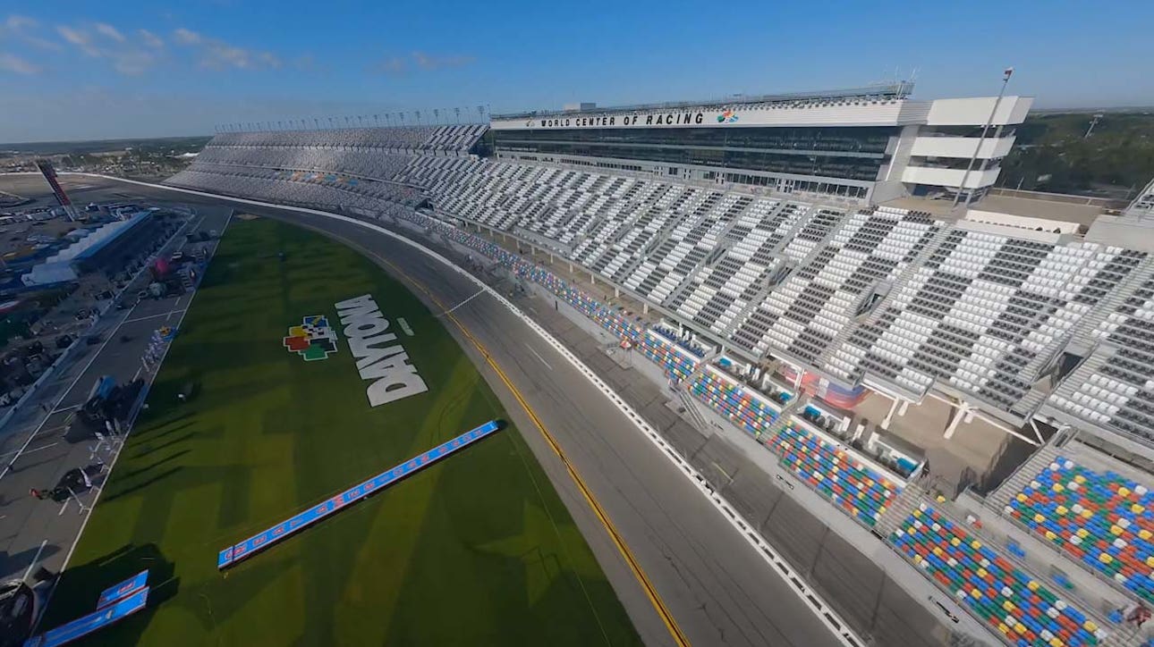 Daytona 500 EXCLUSIVE: Amazing drone footage at Daytona International Speedway