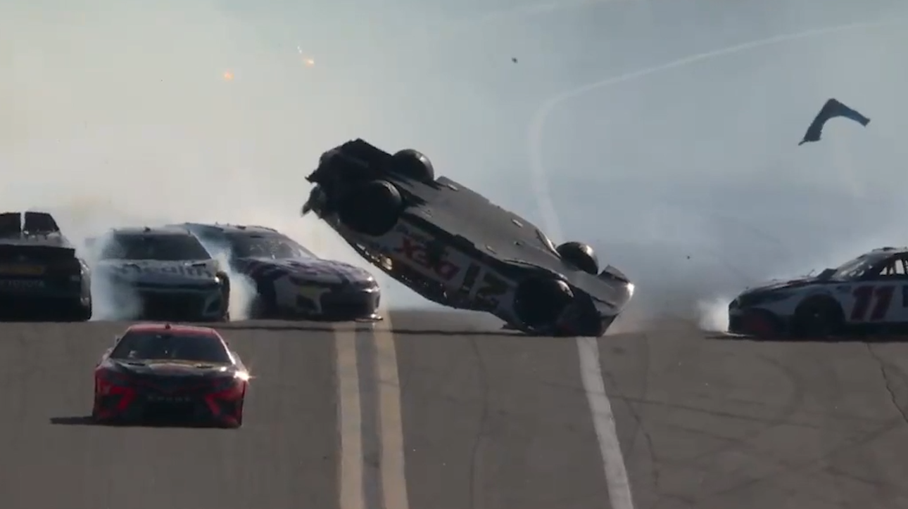 Kyle Busch, William Byron, others caught up in wreck as Burton goes upside down at Daytona 500