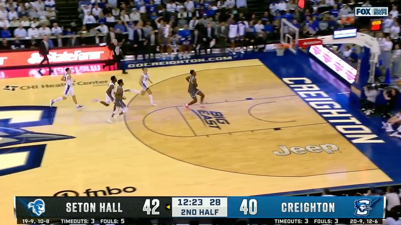 Tyrese Samuel picks Creighton's pockets, throws down IMPRESSIVE fast-break jam