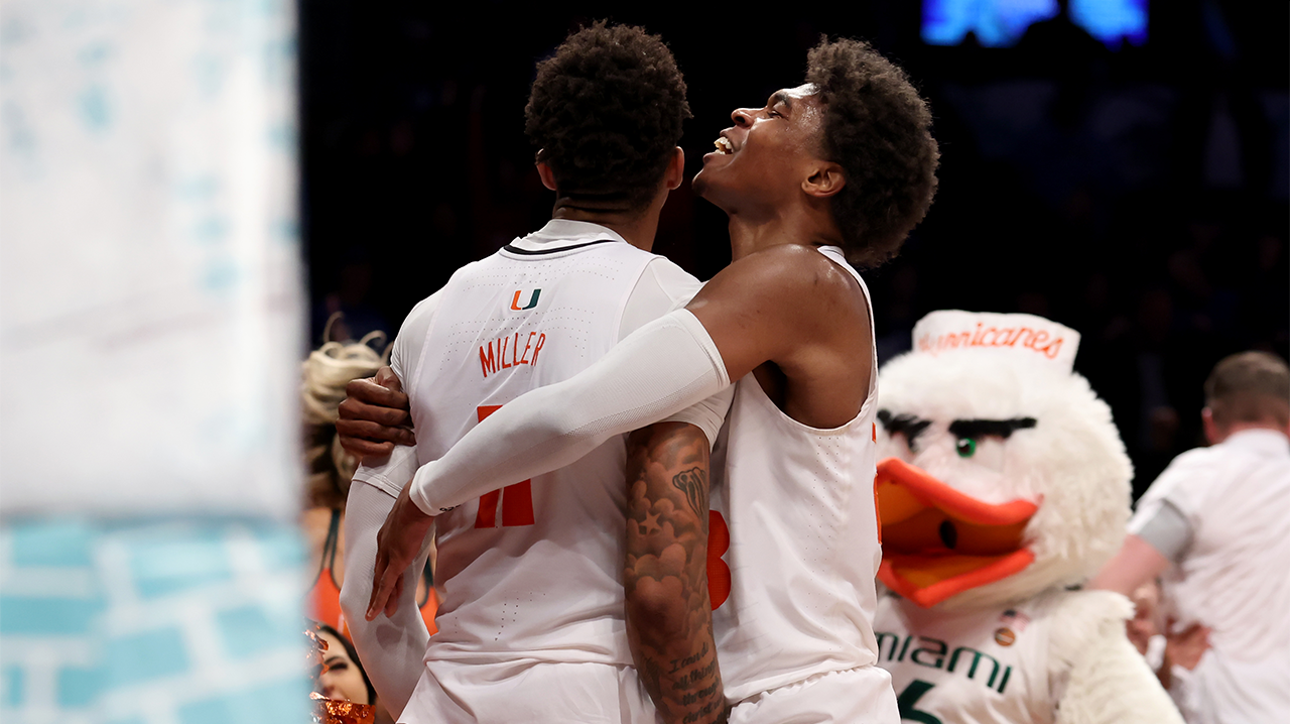 Jordan Miller hits the layup at the buzzer to give Miami the victory over Boston College