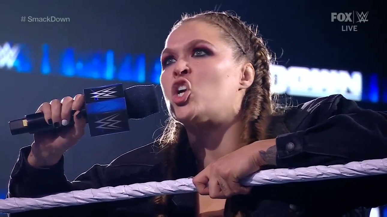 Ronda Rousey calls for a WrestleMania rematch with Charlotte Flair I WWE on FOX