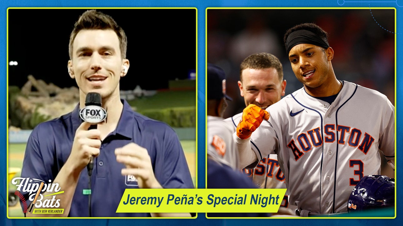 Astros rookie Jeremy Peña breaks down emotional first home run vs Angels  ' Flippin' Bats