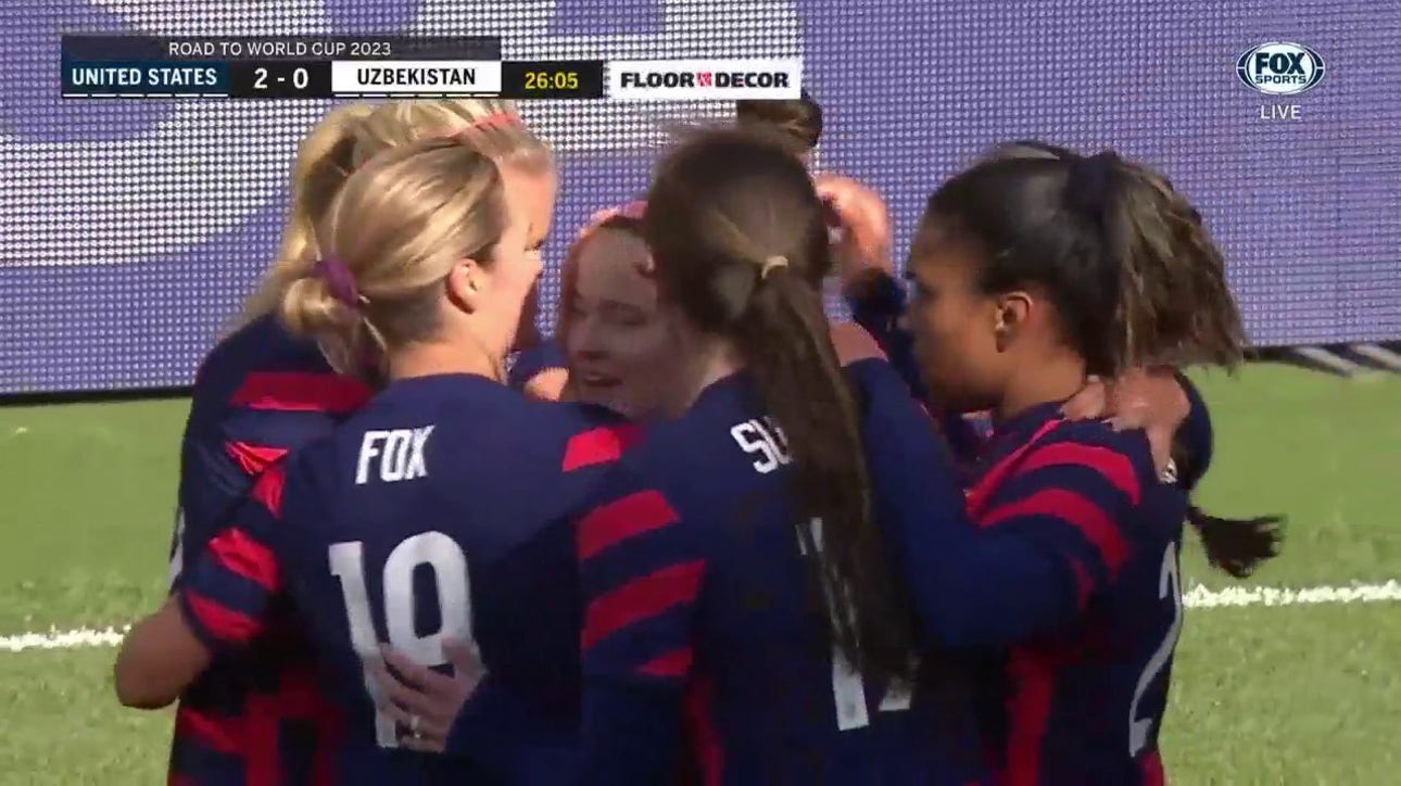 USWNT nets back-to-back goals from Andi Sullivan and Mallory Pugh to push their lead to 2-0