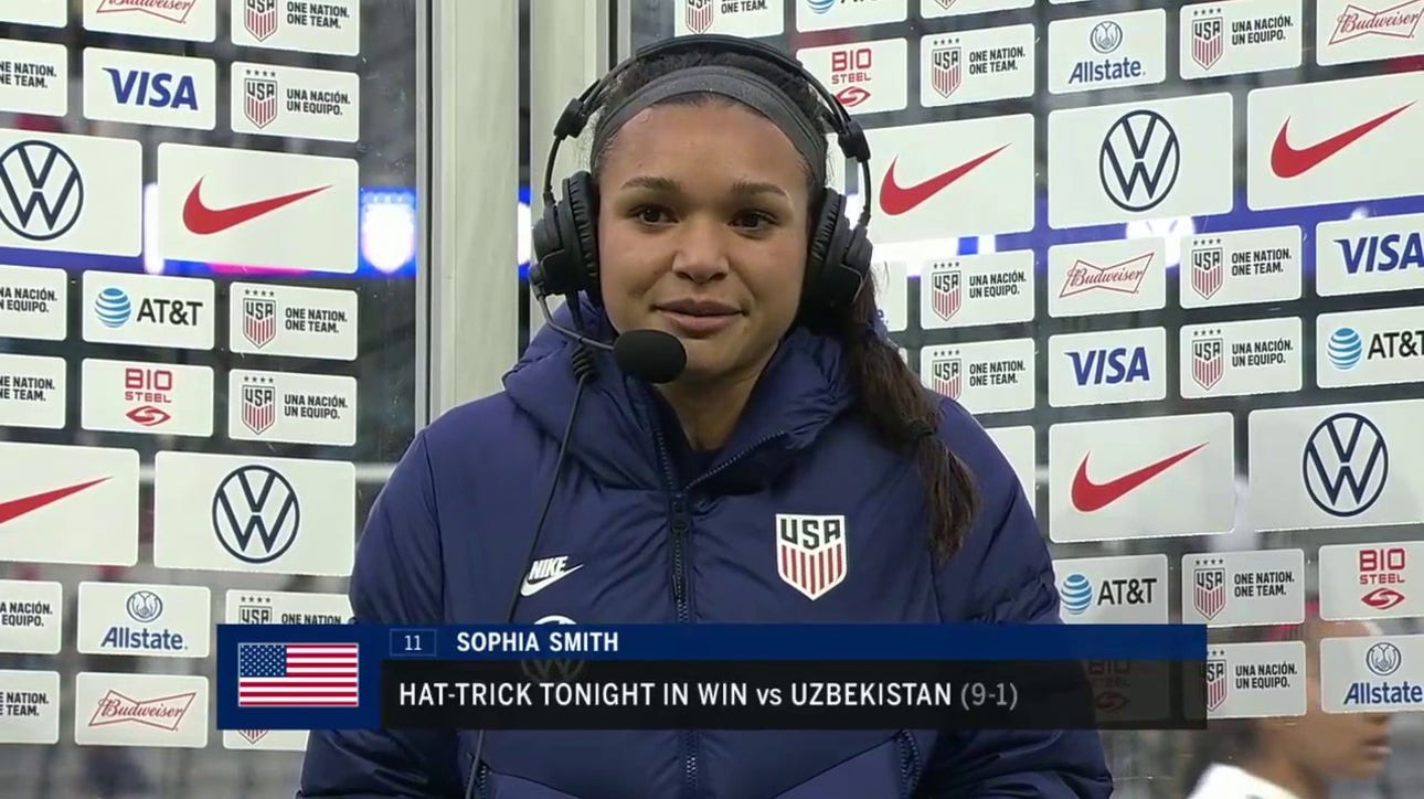 Sophia Smith breaks down hat trick performance and USWNT standard