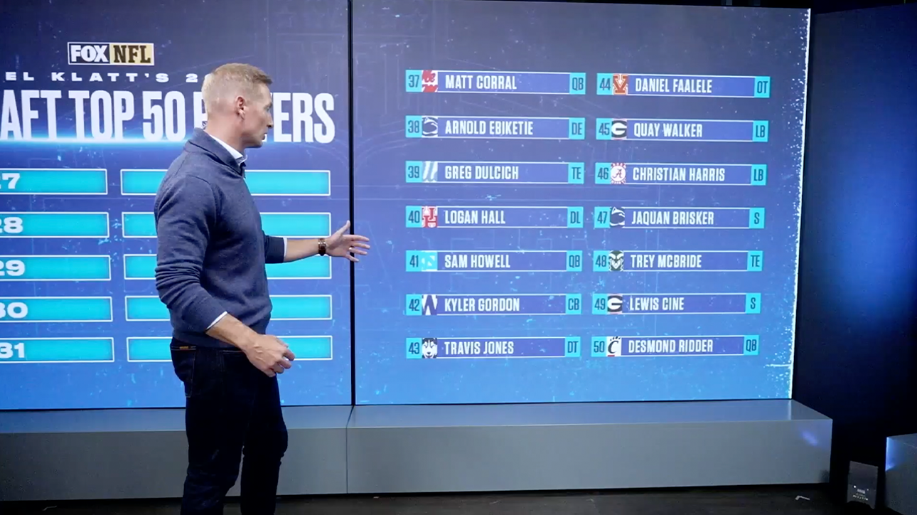 NFL Draft: Joel Klatt's Top 50 prospects I No. 50-27