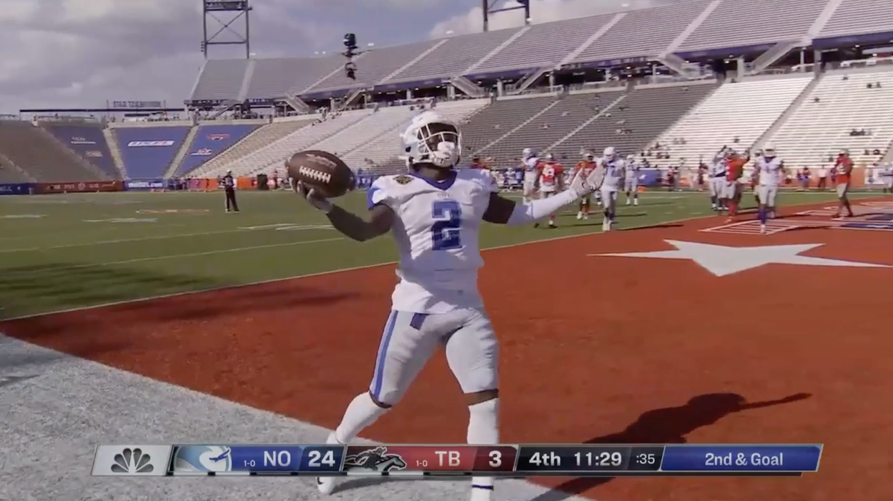 Breakers get the interception and capitalize with the Sloter touchdown pass