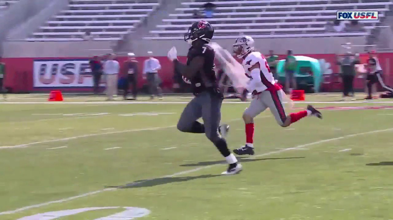 Mark Thompson breaks loose for a 55-yard rushing touchdown to increase Gamblers' lead