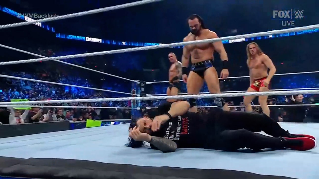 RK-Bro & Drew McIntyre beat down Roman Reigns and The Usos I WWE on FOX