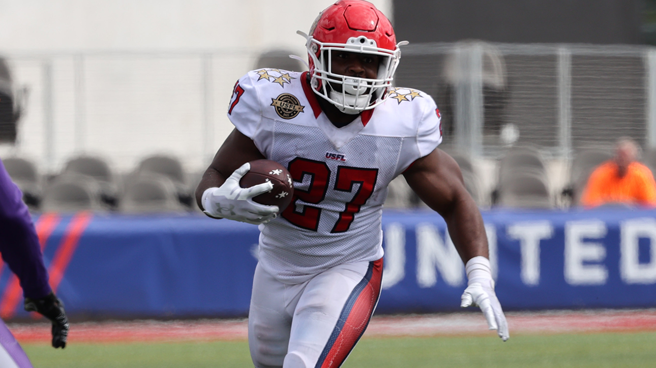 New Jersey Generals' RB Darius Victor's league-leading five rushing touchdowns