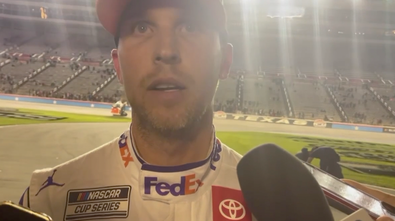 Denny Hamlin says NASCAR should have black-flagged Ryan Blaney for the window net