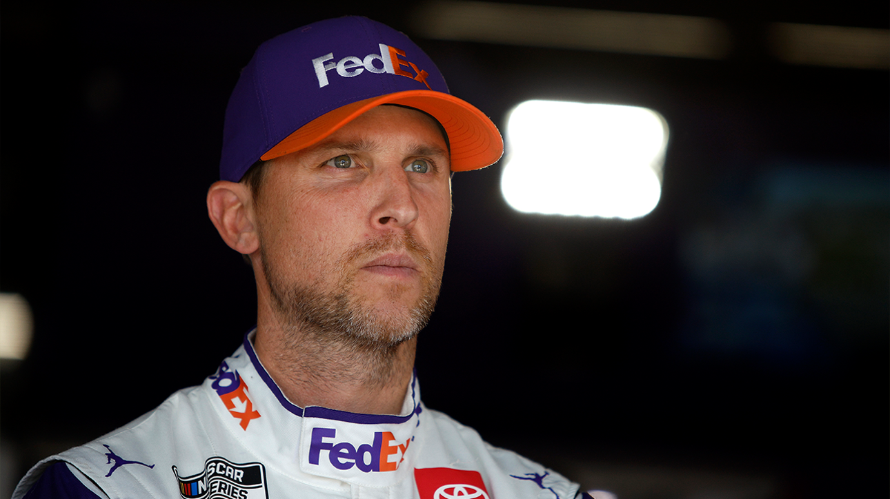 Denny Hamlin speaks on Ross Chastain's 'aggressive' driving at Gateway