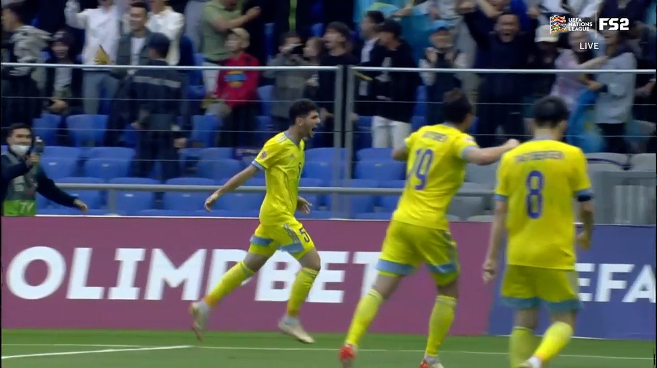 Elkhan Astanov doubles Kazakhstan's lead to 2-0 against Slovakia