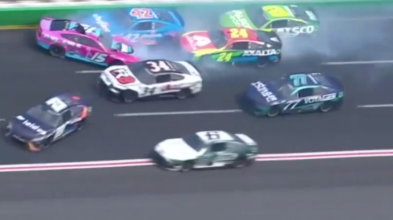 Ty Dillon turns Garrett Smithley causing major wreck in final stage