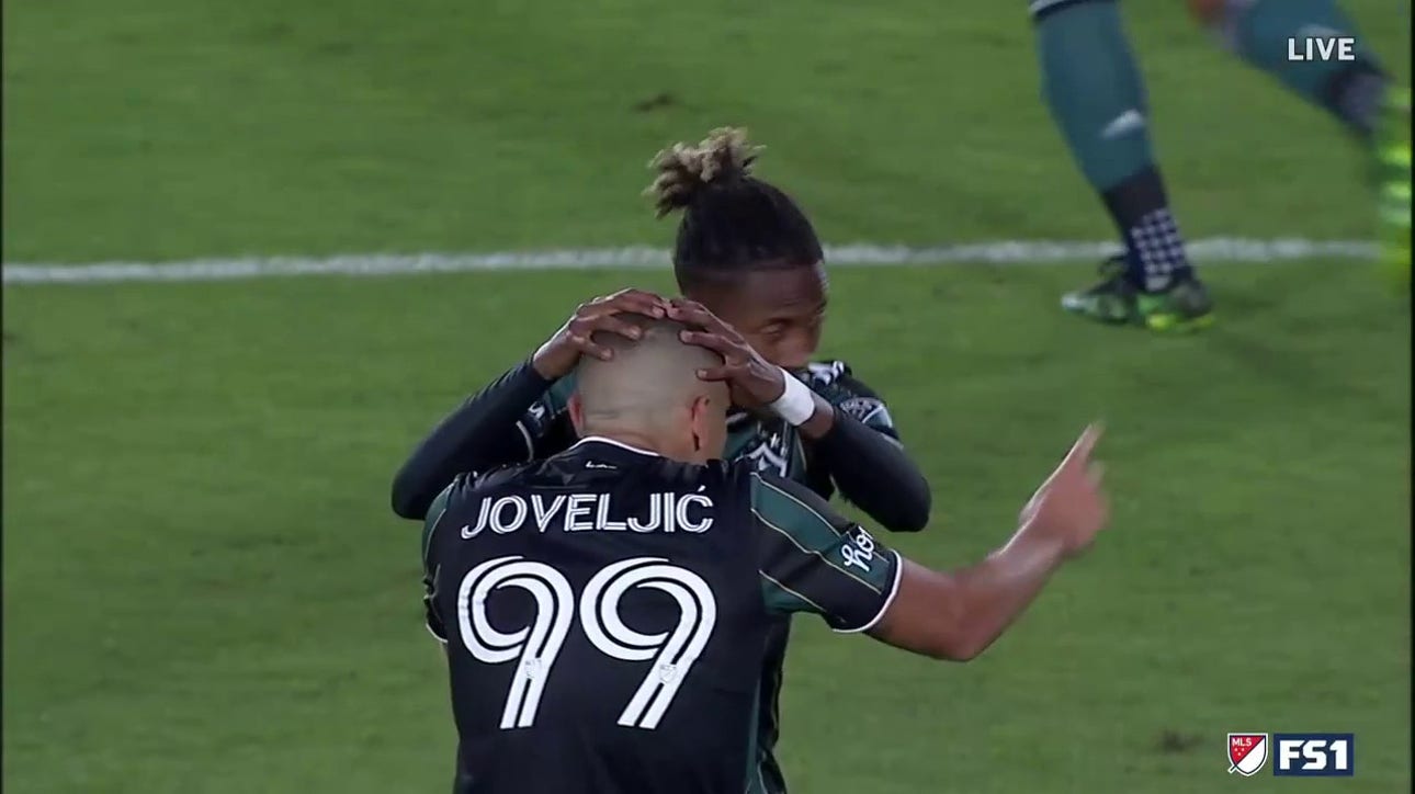 Dejan Joveljic's strike gets the LA Galaxy on the board vs. the San Jose Earthquakes, 3-1