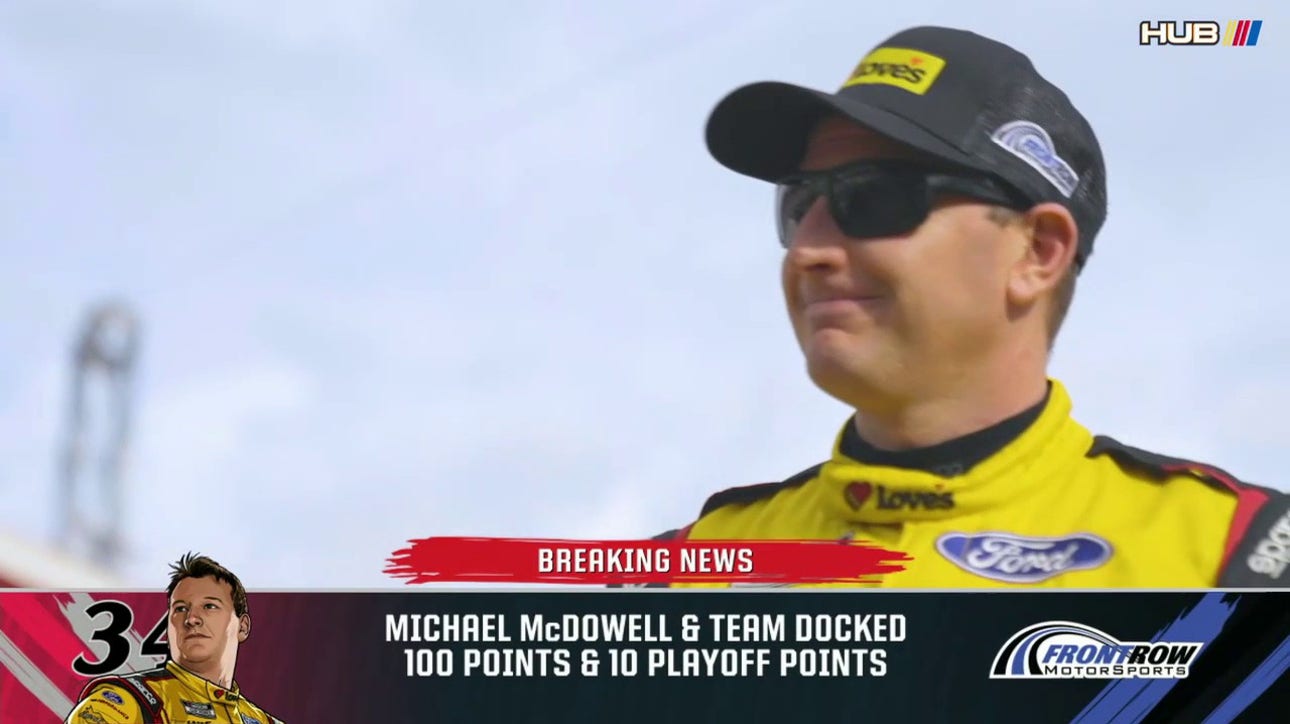 Michael McDowell deducted 100 driver points post-Pocono