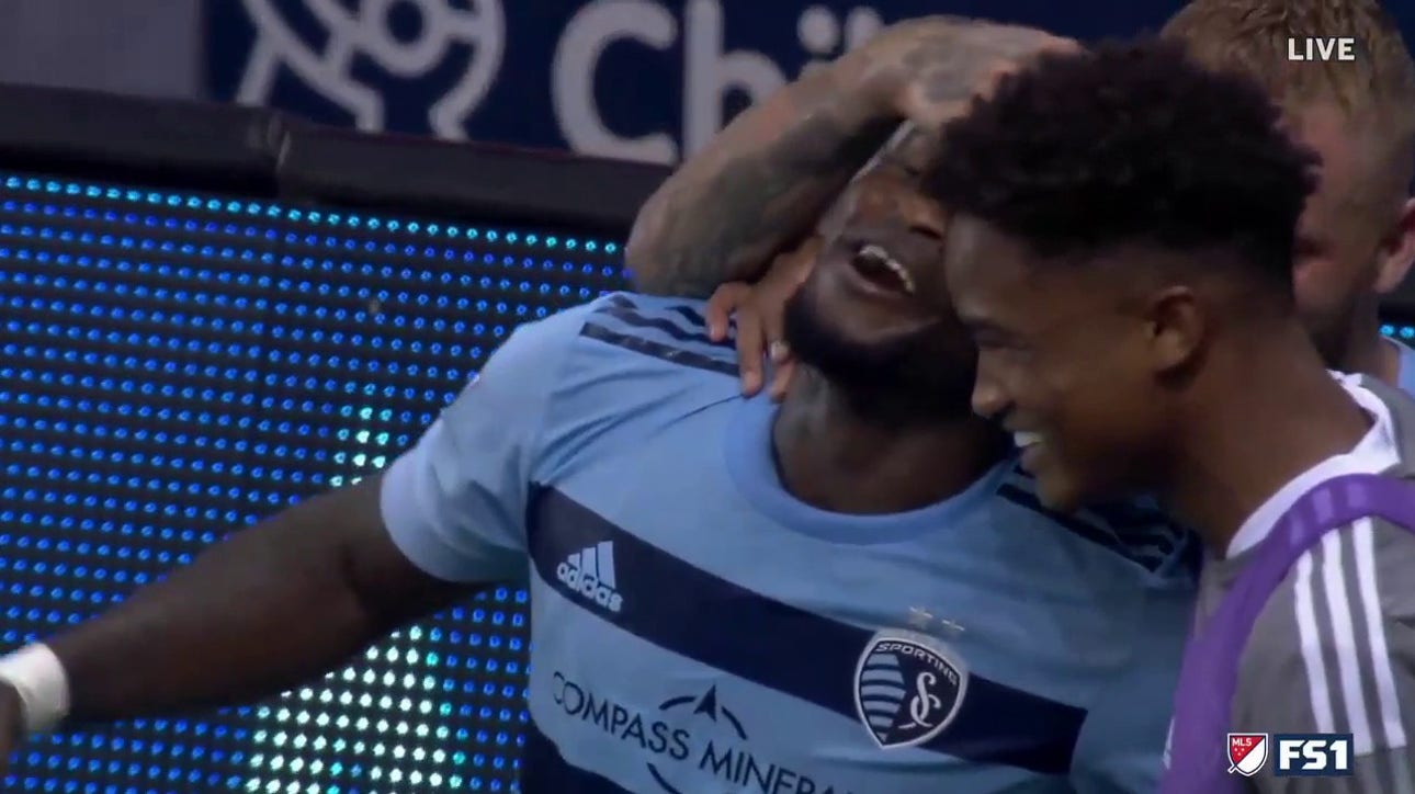 William Agada scores second goal to put Sporting KC up 4-0 over Portland