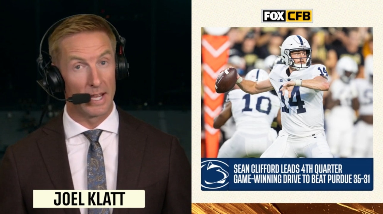 Joel Klatt reacts to Penn State's thrilling 35-31 victory over Purdue