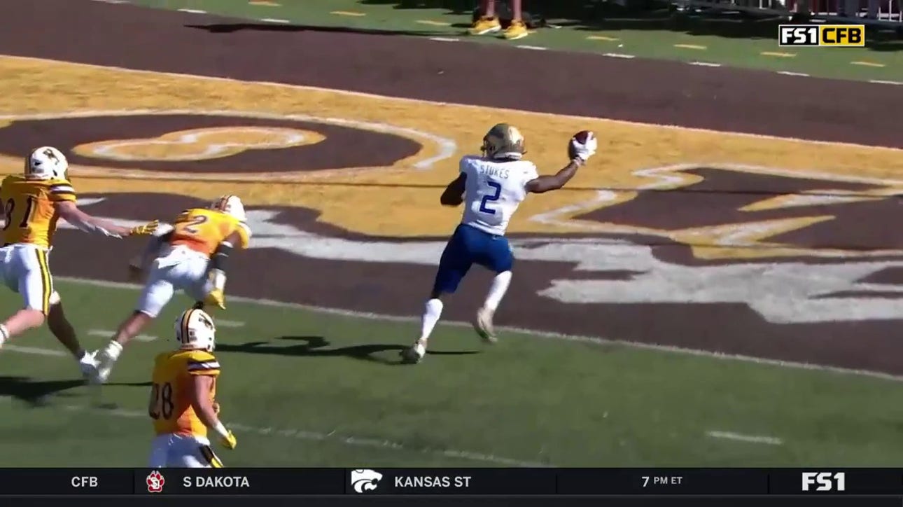 Davis Brin's third touchdown pass of the game finds Keylon Stokes to extend the Tulsa lead