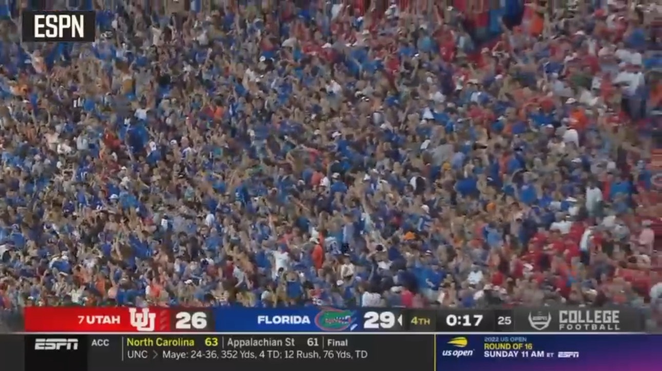 Florida secures a 29-26 win over No. 7 Utah after Amari Burney intercepts Cameron Rising in the final minute