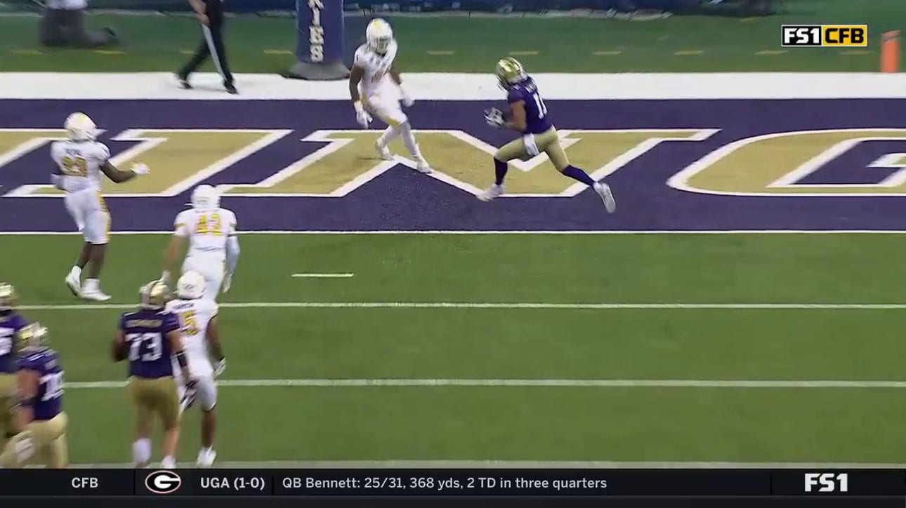 Michael Penix Jr. links up with Jalen McMillan on a 13-yard TD pass to give Washington a 38-13 lead