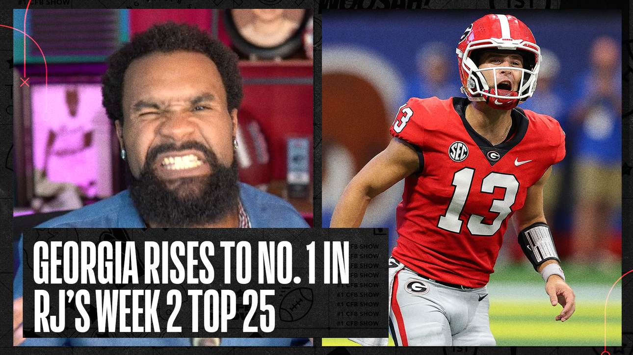 Georgia moves to No. 1, Florida and Michigan jump in RJ's Week 2 Top 25 | Number One CFB Show