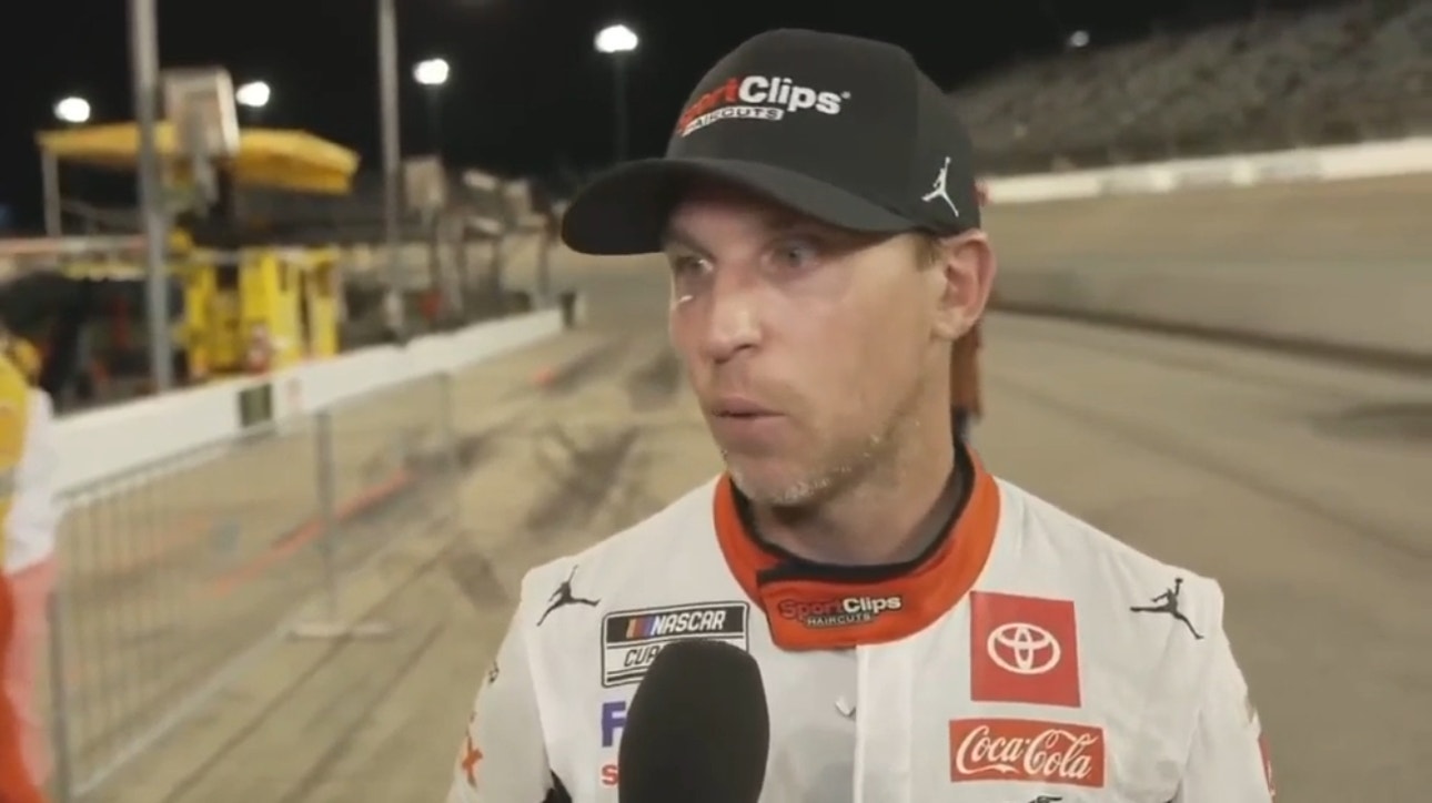 Denny Hamlin on his strategy in the final laps against Erik Jones