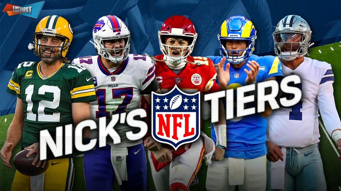 Patrick Mahomes, Chiefs top Nick Wright’s NFL Tiers entering Week 1 | FIRST THINGS FIRST