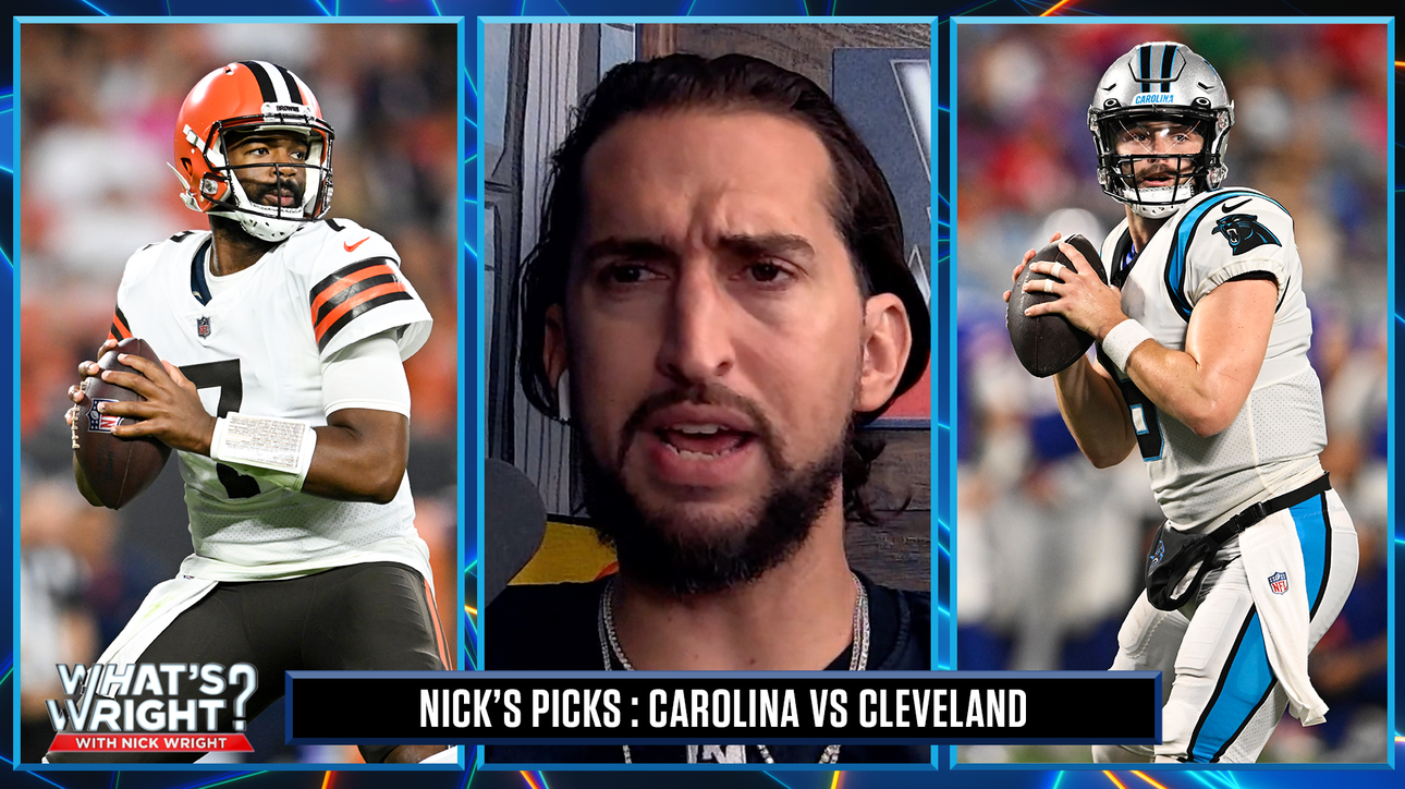 CAR Panthers only slightly favored to defeat CLE Browns in Week 1, Nick is baffled | What's Wright?