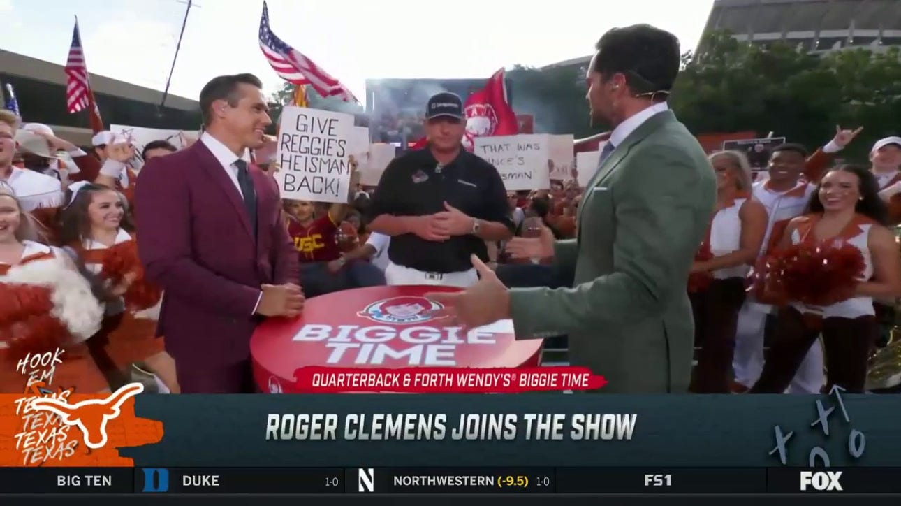 Roger Clemens joins 'Big Noon Kickoff' to preview Alabama-Texas, talks son Kody striking out Angels' superstar Shohei Ohtani