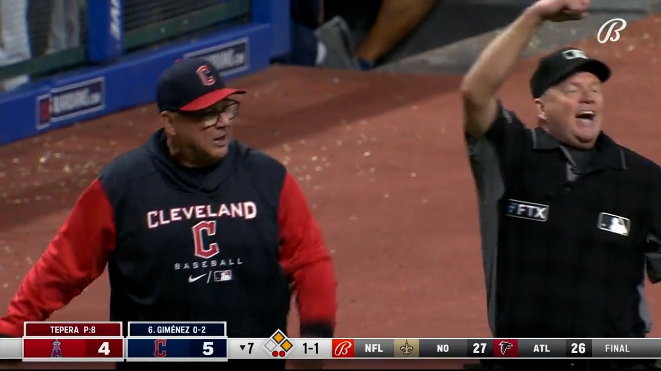 Guardians manager Terry Francona and Angels manager Phil Nevin ejected in the 7th inning