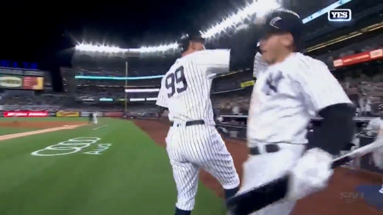 Aaron Judge hits his 60th home run of the season against the Pirates