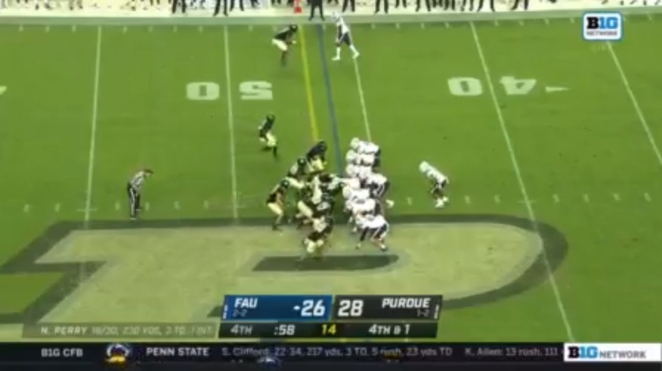 Purdue's game-clinching fumble recovery gives the Boilermakers the victory over Florida Atlantic
