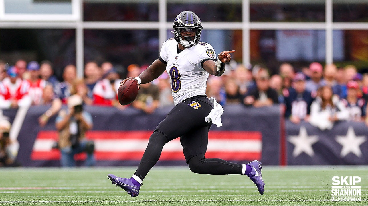 Lamar Jackson post 5 TDs in Ravens Week 3 win over Patriots | UNDISPUTED