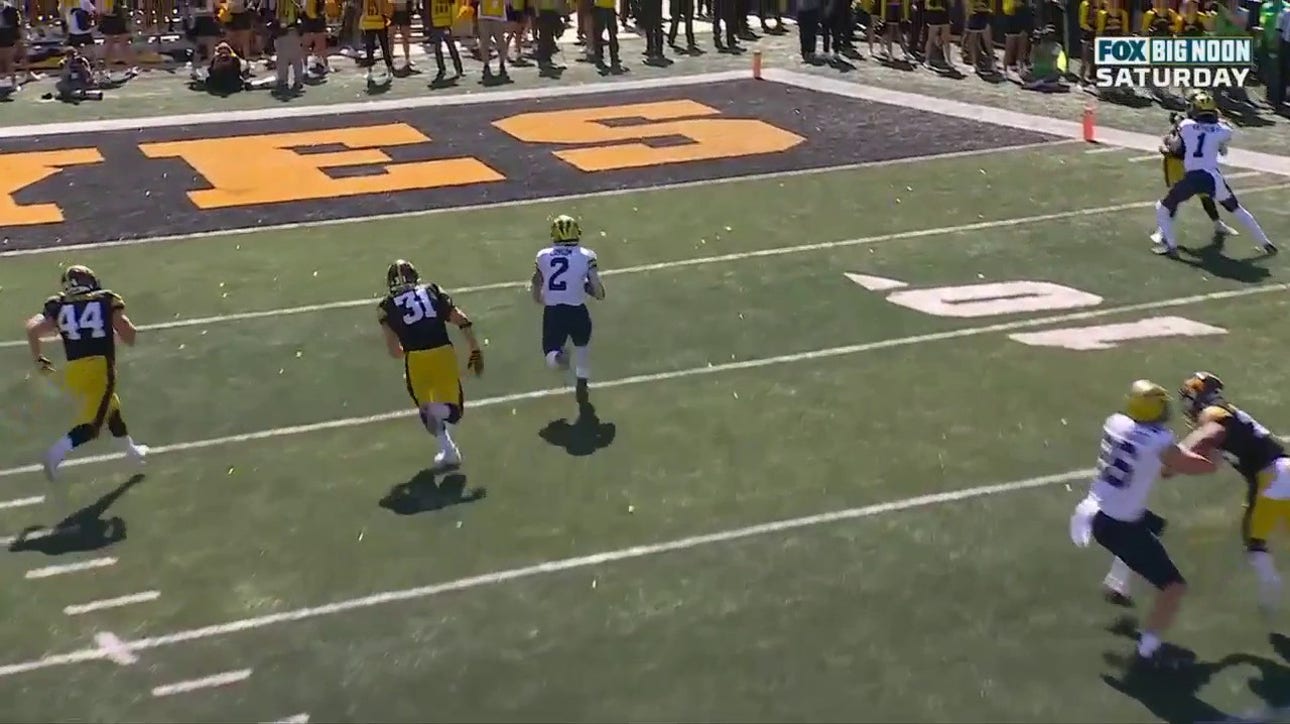 Blake Corum's nasty juke gives Michigan the touchdown needed to secure the win over Iowa