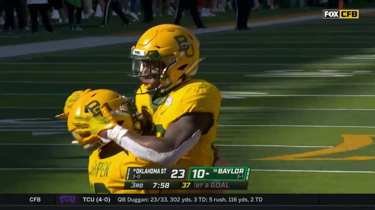 Baylor trims the Oklahoma State lead to six after Richard Reese's rushing TD