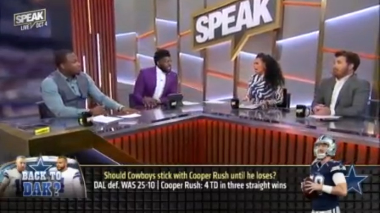 Should Cooper Rush start over Dak Prescott until the Cowboys lose? | NFL | SPEAK