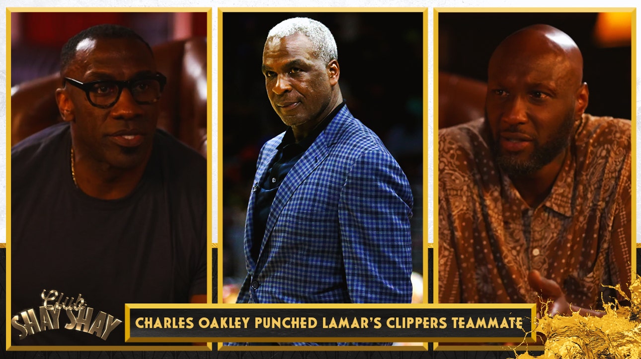 Lamar's reaction to Charles Oakley punching his Clippers teammate, Jeff McInnis | CLUB SHAY SHAY