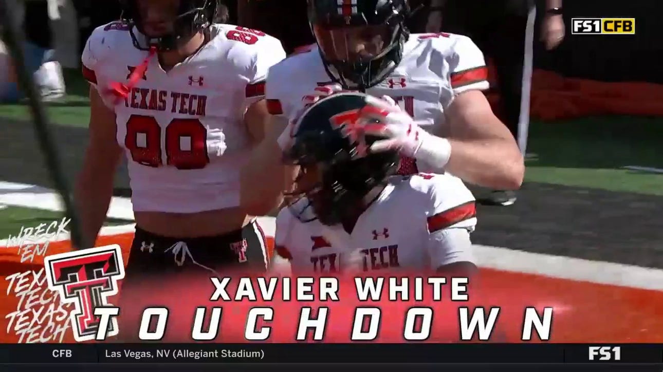 Texas Tech takes a 21-17 lead over Oklahoma State after Behren Morton completes a five-yard TD to Xavier White