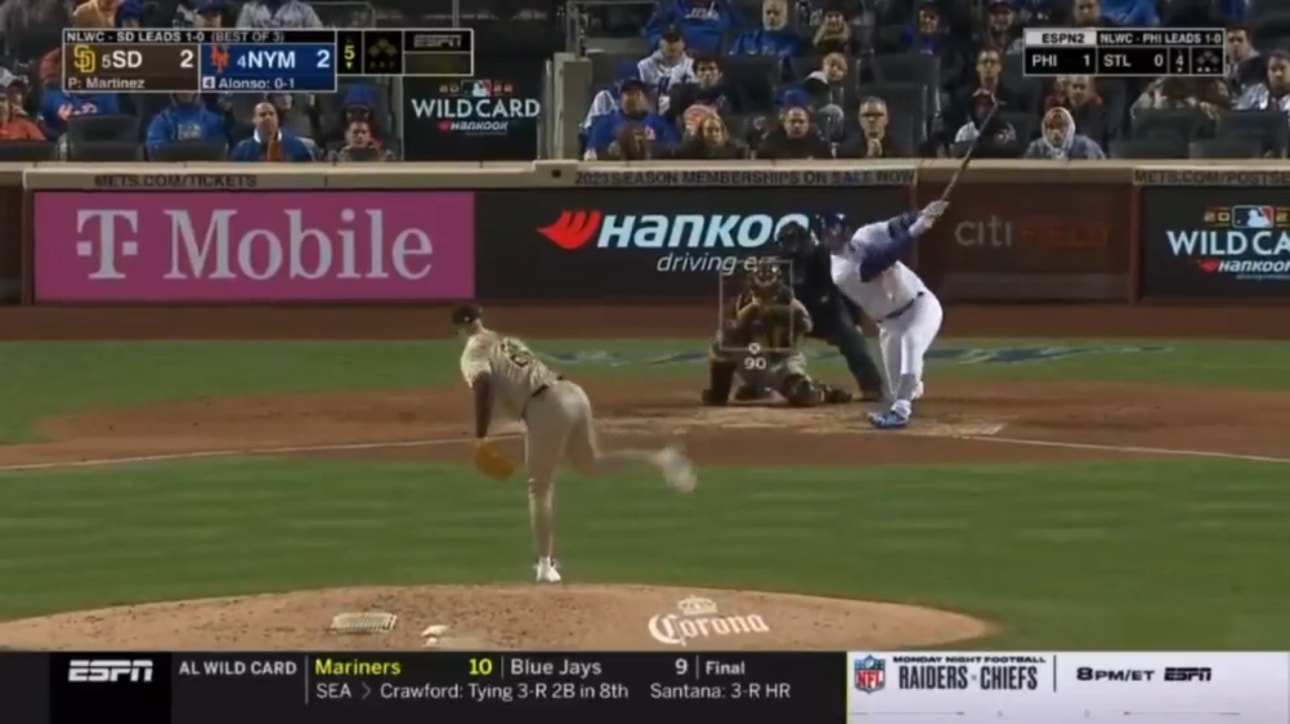 Pete Alonso puts the Mets back up on top with a solo home run