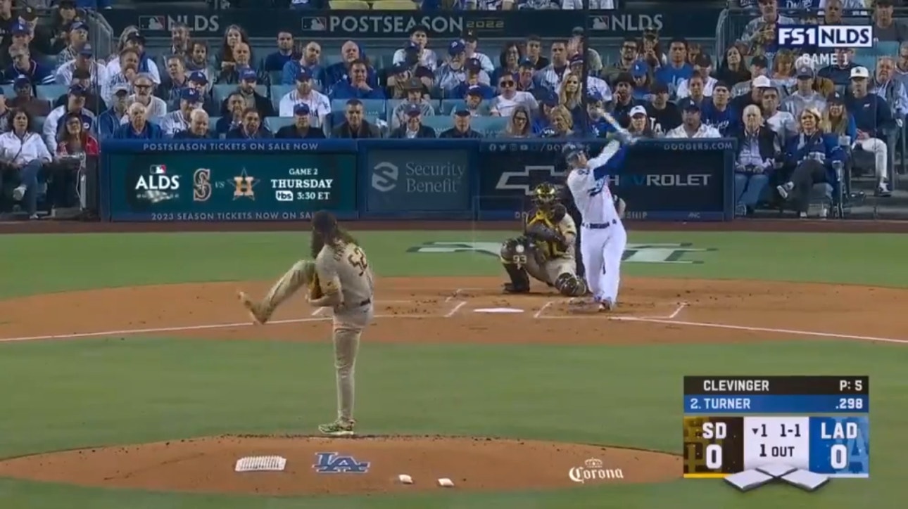 Trea Turner solo home run puts the Dodgers on top 1-0