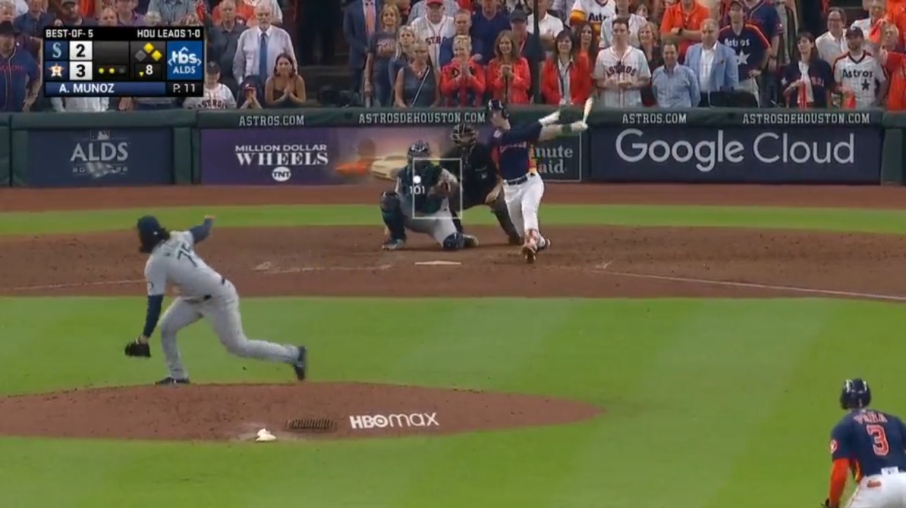 Alex Bregman extends the Astros' lead to 4-2 with an RBI single